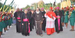 The New Apostolic Vicar of Harar is welcomed to his Vicariate   led by the the Apostolic Nuncio of Ethiopia and  H.E. Cardinal Berhaneyesus of Addis Ababa