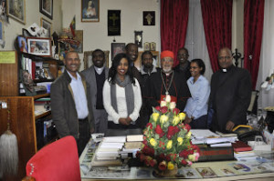 H.Eminence with ECS management and staff