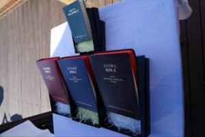 Translated Catholic Bibles in Kaonde, Lunda and Luvale on display in Seoul, South Korea